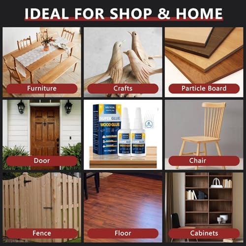 Extra Strong Wood Glue - 100g Fast Drying Super Glue for Heavy Duty Furniture & Garden, Clear, DIY & Crafts - Image 6