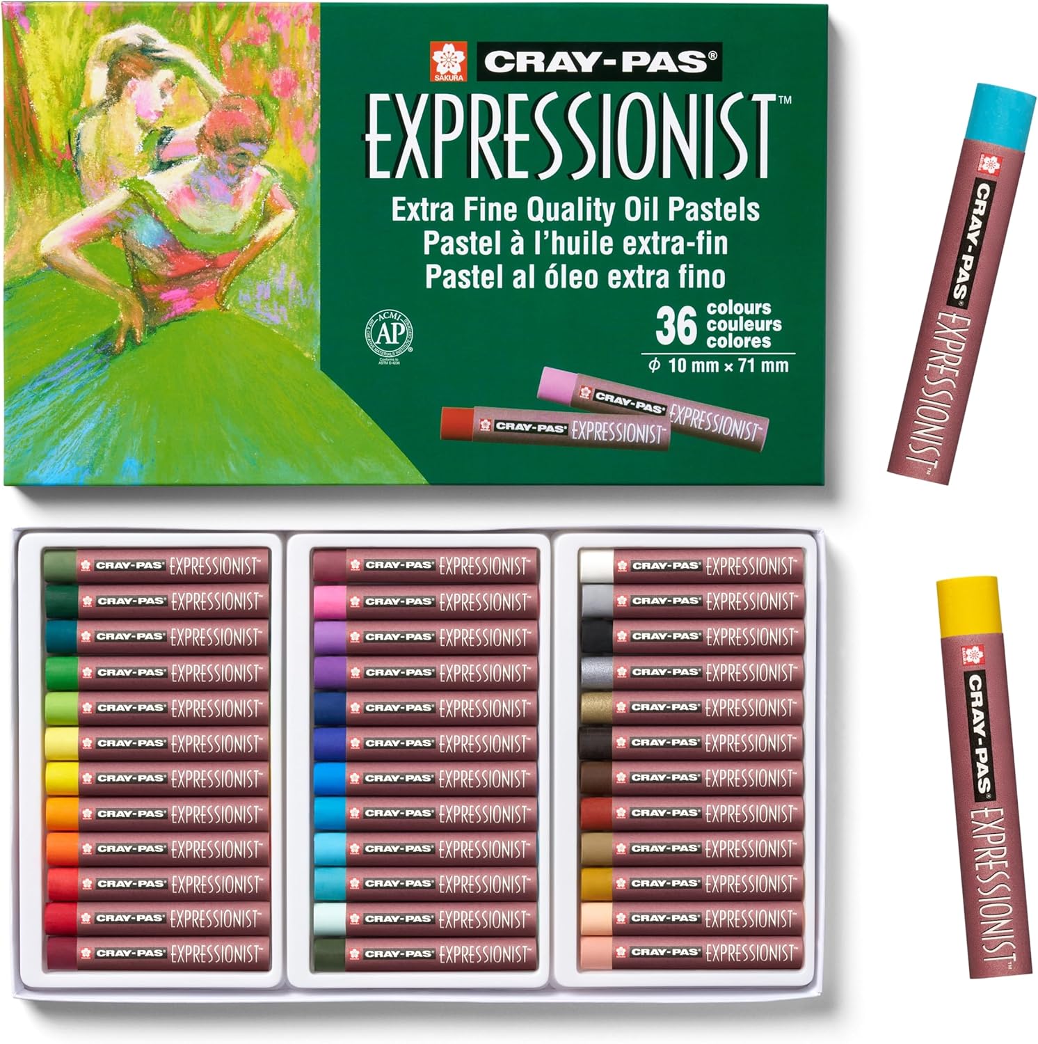 SAKURA Cray-Pas Expressionist Oil Pastel Set - Soft Oil Pastels for Artists - 36 Colors - Image 9
