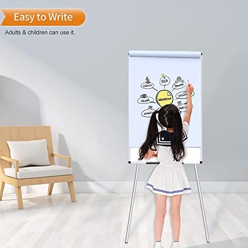 VIZ-PRO Whiteboard Easel, 36 x 24 Inches, Portable Dry Erase Board Height Adjustable With Flipchart Pad - Image 6